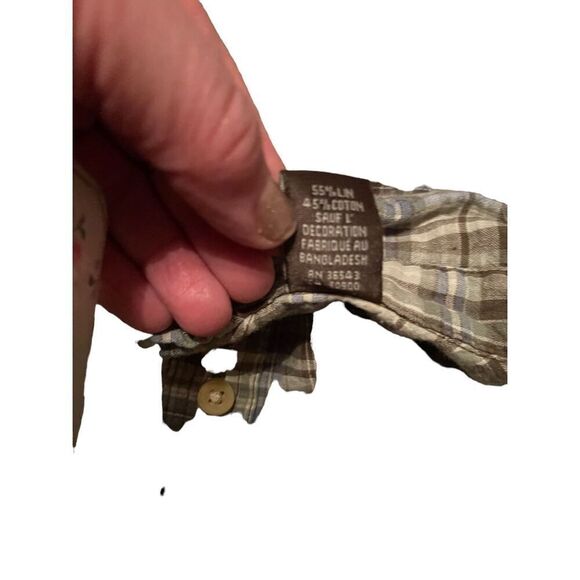 Timberland Mens Multicolor Button Down Plaid Checkered Polo Shirt 2XL - Picture 8 of 15